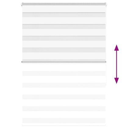 Зеброва щора бял 95x150 см Ширина на плата 90,9 см Полиестер