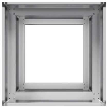 Кашпа, 40x40x80 см, поцинкована стомана