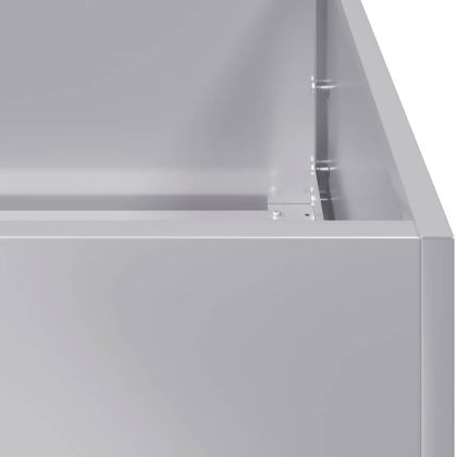 Кашпа, 40x40x80 см, поцинкована стомана