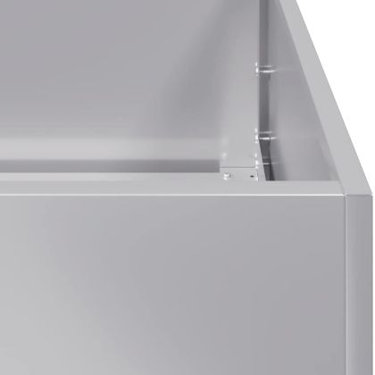 Кашпа, 80x80x40 см, поцинкована стомана