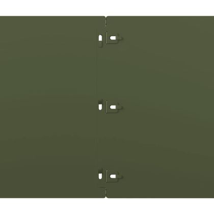 Краища за тревни площи 20 бр. маслиненозелени 25x103 cm