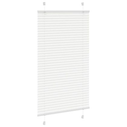 Плисирана щора Бяла 80x150 cm Ширина на плата 79,4 cm Полиестер