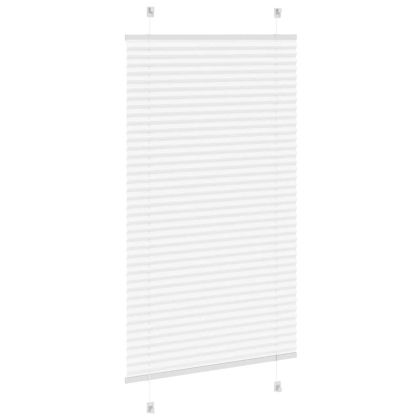 Плисирана щора Бяла 80x150 cm Ширина на плата 79,4 cm Полиестер