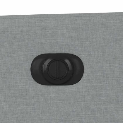 Електрически масажен реклайнер стол, светлосив, текстил