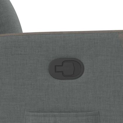 Реклайнер, тъмносив, текстил