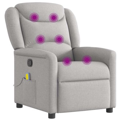 Масажен стол за лежанка Cloud Grey Fabric