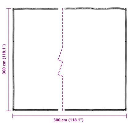 Прозрачен брезент с капси 3x3 м, полиетилен