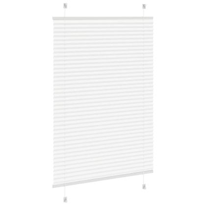 Плисирана щора бяла 85x100 cm Ширина на плата 84,4 cm Полиестер