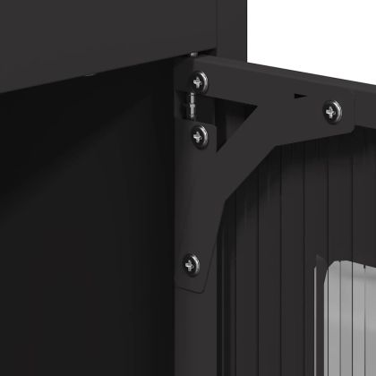 Висока дъска черна 68x39x123 cm Стомана