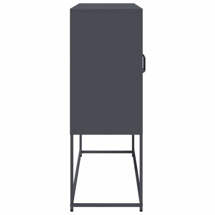 Бюфет, антрацит, 100,5x39x107 см, студеновалцувана стомана