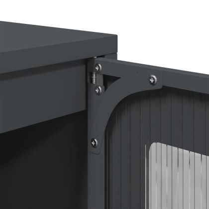 Бюфет, антрацит, 100,5x39x107 см, студеновалцувана стомана