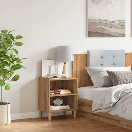 Нощно шкафче, дъб артизан, 40x30x50 cm Инженерна дървесина