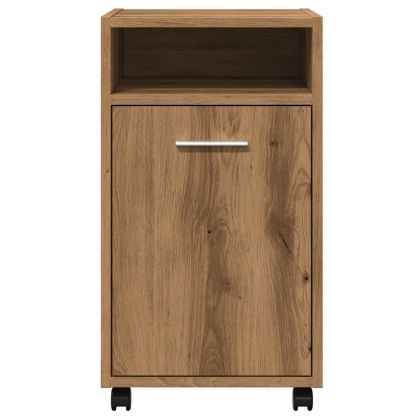 Шкаф с колелца дъб артизан 33x38x60 cm Инженерна дървесина