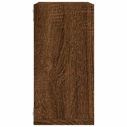 Стенни рафтове за кубчета 4 бр. кафяв дъб 30x15x30 cm