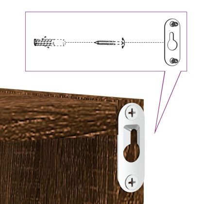 Стенни рафтове за кубчета 4 бр. кафяв дъб 30x15x30 cm