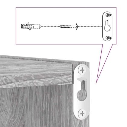 стенни кубчета 6 бр. сиви сонома 30x15x30 см