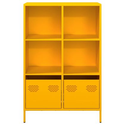 Висок шкаф, горчица жълто, 68x39x103,5 см, стомана