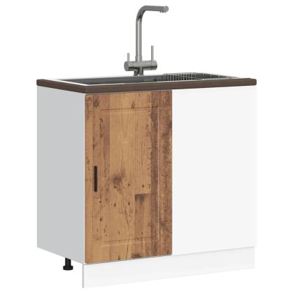 Кухненски шкаф Porto, старо дърво, инженерно дърво