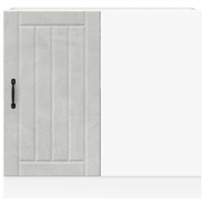 Долен кухненски шкаф, Lucca, бетонно сив, инженерно дърво