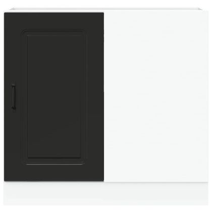 Кухненски шкаф "Kalmar" Черен инженерен дървен материал