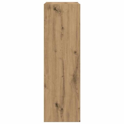 Шкаф за книги/бюфет занаятчийски дъб 66x30x98см инженерно дърво