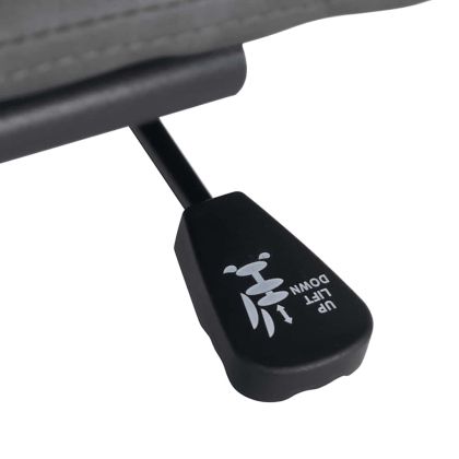 Въртящ се офис стол, светлосив, текстил