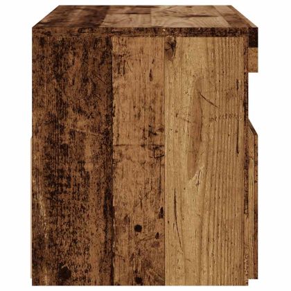 ТВ шкаф с LED осветление, 75x35x40 см, инженерно дърво