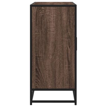 Сайдборд, кафяв дъб, 92x35x76 см, инженерно дърво