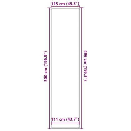 Изтривалка, черна, 115x500 см
