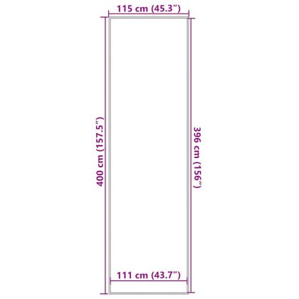Изтривалка, антрацит, 115x400 см