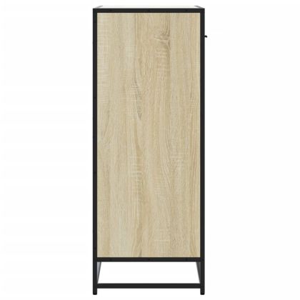 Шкаф за обувки Сонома дъб 75x38x97,5cm Обработено дърво и метал