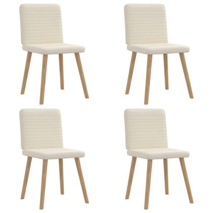 Трапезни столове, 4 бр, лен