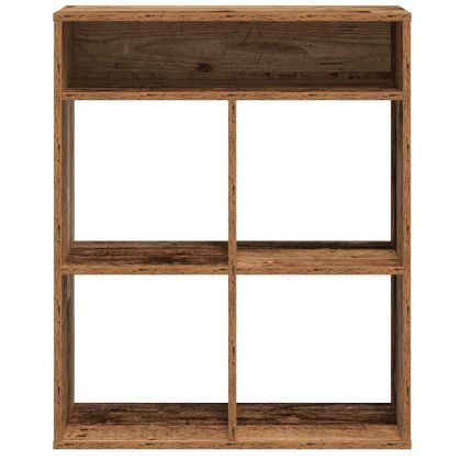 Библиотека, старо дърво, 66x31x80 см, инженерно дърво