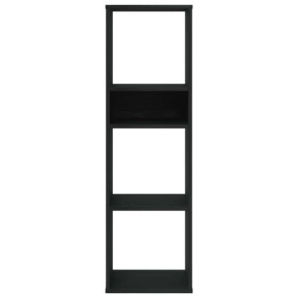 Библиотека, черна, 34x31x112 см, инженерно дърво