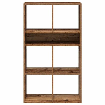 Библиотека, старо дърво, 66x31x112 см, инженерно дърво