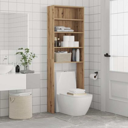 Шкаф за пералня, Дъб артизан, 64x24x190 см