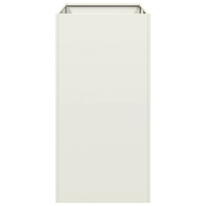 Кашпа, бяла, 40x80x80 см, стомана