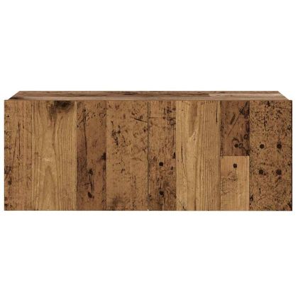 Комплект ТВ шкафове за стенен монтаж 4 части, инженерно дърво