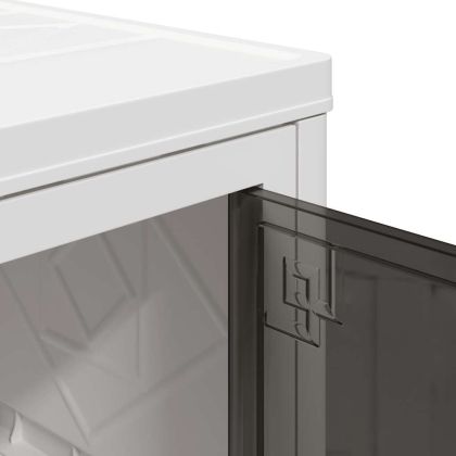 Кутия за съхранение с колела на 2 нива 75 L 64x40x76 cm