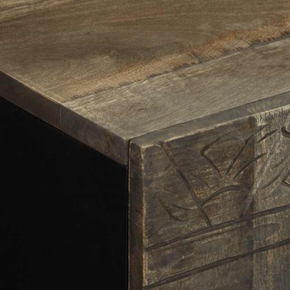 Шкаф за баня 38x33x58 см масивно мангово дърво