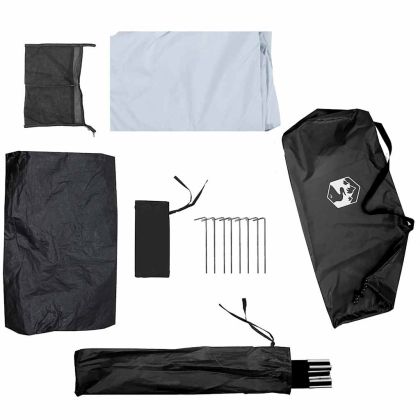 Палатка за къмпинг за 1 лице Бяла затъмнена тъкан Водоустойчива