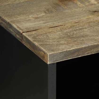 ТВ шкаф Светло сив 80x31,5x46 cm Масивна дървесина Манго