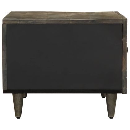 Масичка за кафе Светло сиво 80x50x40 cm Масивна дървесина Манго