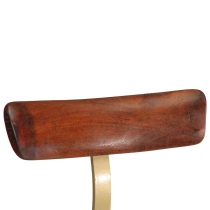 Бар табуретки, 2 бр, 49x43x103 см, мангово масив дърво