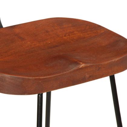 Бар табуретки, 2 бр, 49x43x103 см, мангово масив дърво