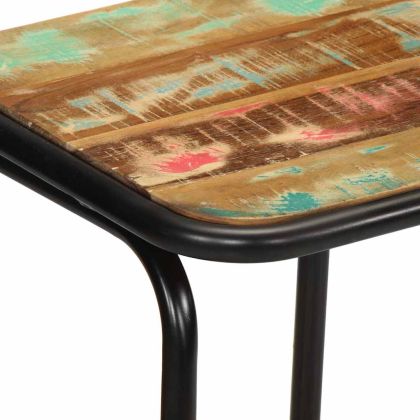 Бар табуретки, 2 бр, 46x35,5x80 см, регенерирана дървесина