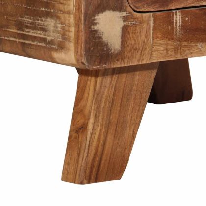 Нощно шкафче 2 бр. 37x32x50 см Масивна дървесина Възстановена