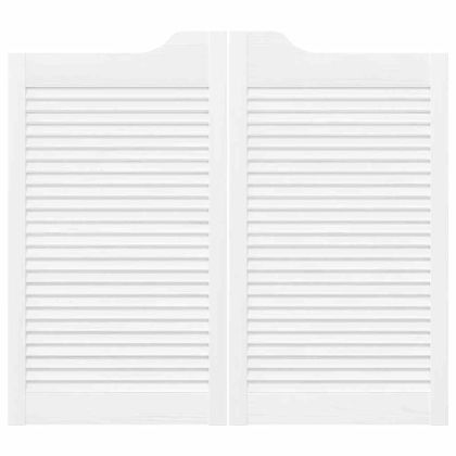 Врати с люлеещ се дизайн 1 чифт бели 90x80 cm