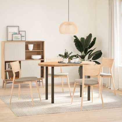 Крака за конзолна маса, 4 бр., естествена стомана, 72-74 см, стомана