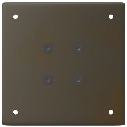 Крака за конзолна маса, 4 бр., естествена стомана, 72-74 см, стомана